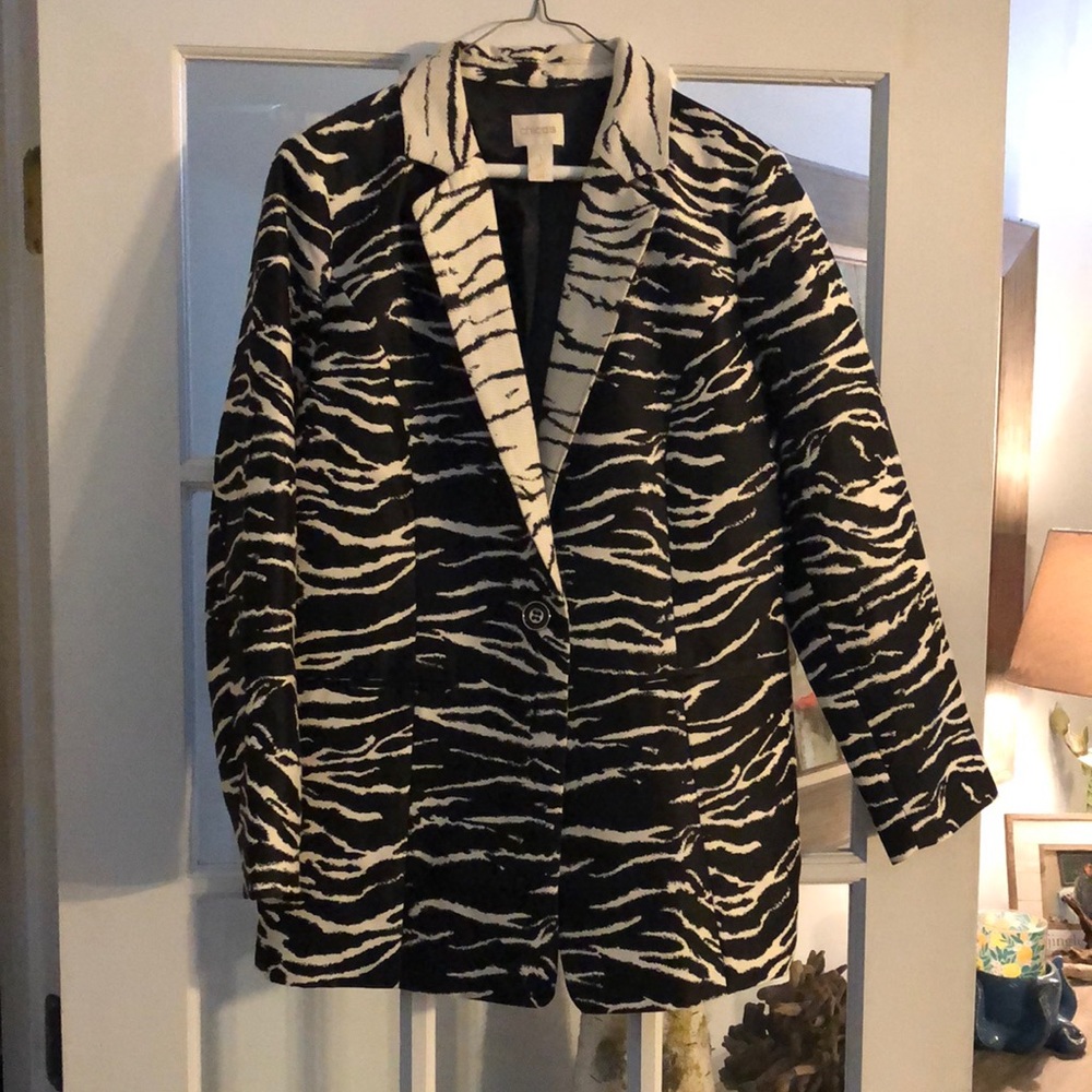 Chico,s Print Jacket